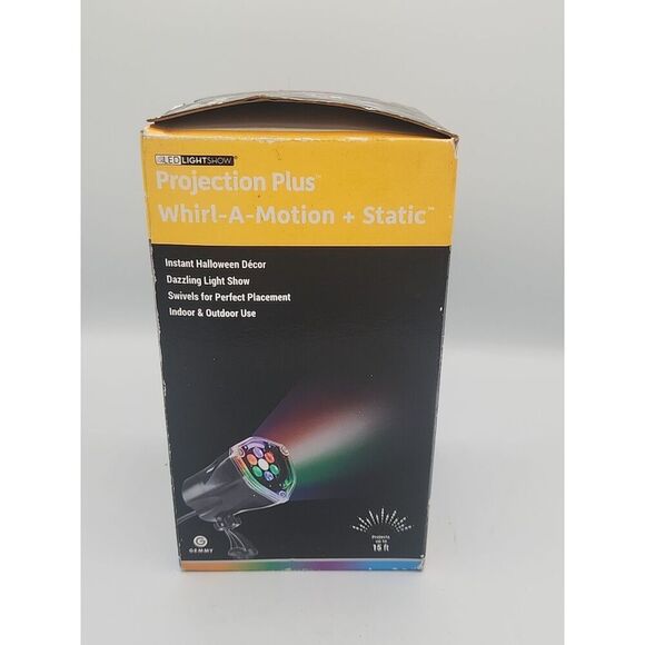 GEMMY light show projection whirl- A-Motion+strobe, Halloween Spiderweb - Picture 3 of 4